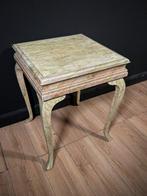 Middentafel - Hout - Bijzettafel met marmeren look