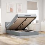 vidaXL Bed met matras 140x190 cm stof lichtgrijs, Huis en Inrichting, Slaapkamer | Bedden, Verzenden, Nieuw