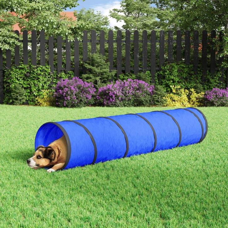 vidaXL Hondentunnel Ø 40 x 200 cm polyester blauw, Kinderen en Baby's, Speelgoed | Buiten | Speeltoestellen, Nieuw, Verzenden