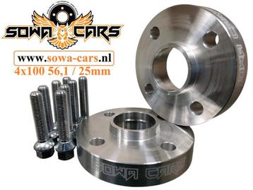 Spacers 25mm 4x100 56,1 mini cooper one coupe Spoorverbreder, Ophalen of Verzenden
