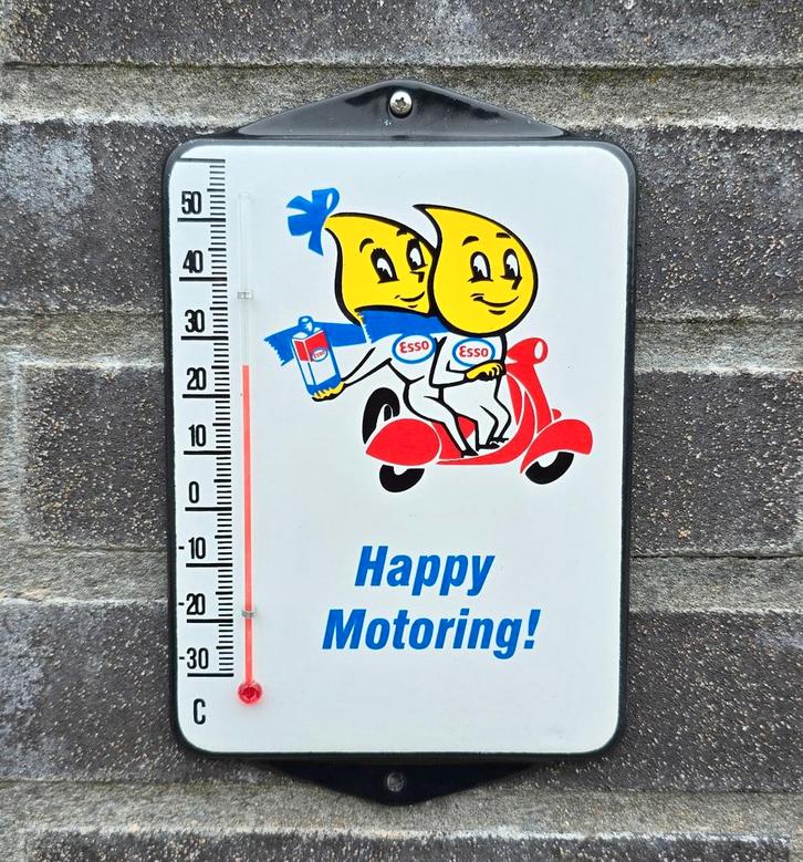 Esso emaille thermometer, Verzamelen, Merken en Reclamevoorwerpen, Verzenden