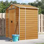 vidaXL Tuinschuur 191x130x198 cm gegalvaniseerd staal, Verzenden, Nieuw