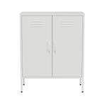 Lendo Online Dressoir Metaal 80x40x100 cm Wit, Huis en Inrichting, Verzenden, Nieuw