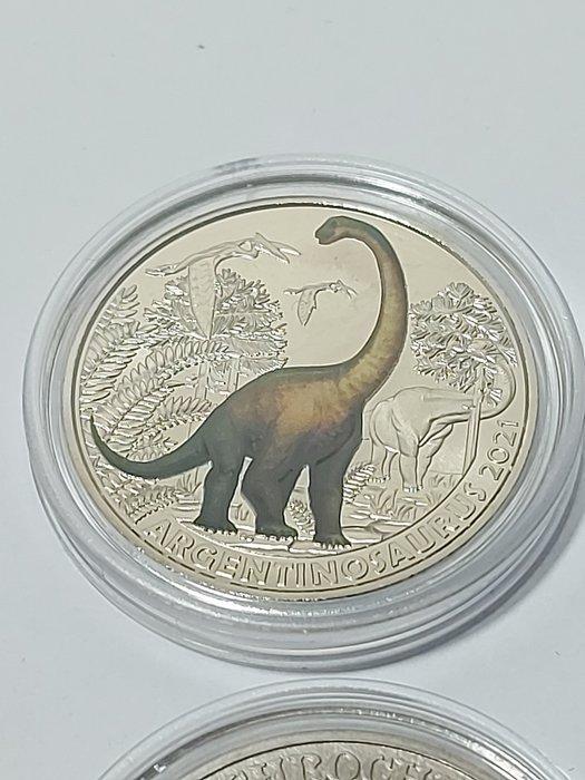 Oostenrijk. 3 Euro 2021/2024 Supersaurs + Marine Life (4, Postzegels en Munten, Munten | Europa | Euromunten