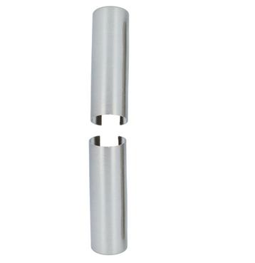 Sierhuls Voor Paumelle aluminium rvs-Look Ø14mm, Klink of Kruk