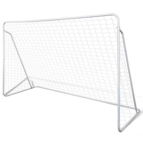 vidaXL Voetbaldoelset hoogwaardig 240x90x150 cm staal, Sport en Fitness, Voetbal, Nieuw, Verzenden