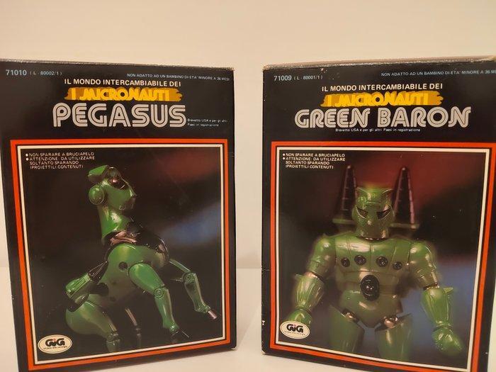 GIG - Speelgoed robot MICRONAUTI - Green Baron and Pegasus -, Antiquités & Art, Antiquités | Autres Antiquités