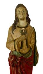 Beeldje, De heilige Apollonia - 34 cm - Gips, Antiek en Kunst