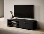 Meubella TV-Meubel Cajsa mat zwart 120cm, Nieuw, Overige materialen, 25 tot 50 cm, 100 tot 150 cm