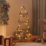 vidaXL Kerstdecoratie kerstboom 125 cm metaal zwart, Diversen, Kerst, Verzenden, Nieuw