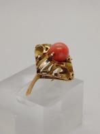 Ring - 18 karaat Geel goud Koraal, Nieuw