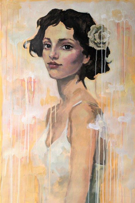 Studio Lucidium - The Secret She Carries - XL, Antiek en Kunst, Kunst | Schilderijen | Modern