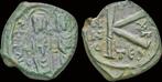 565-578ad Byzantine Justin Ii and Sophia Ae half follis l..., Verzenden