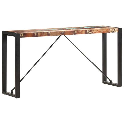 vidaXL Wandtafel 150x35x76 cm massief gerecycled hout, Huis en Inrichting, Tafels | Bijzettafels, Nieuw, Verzenden