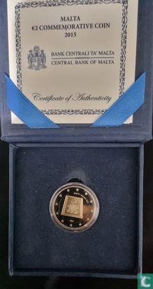 Malta 2 euro 2015 (PROOF) Proclamation of the Republic i..., Postzegels en Munten, Munten | Europa | Euromunten, Losse munt, Verzenden