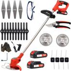 Accu grastrimmer met accu, Opvouwbare grasmaaiergazonkanten, Tuin en Terras, Verzenden, Nieuw