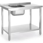 Spoeltafel | KitchenLine | RVS | 1 Spoelbak (Links) |, Zakelijke goederen, Horeca | Keukenapparatuur, Verzenden, Nieuw in verpakking