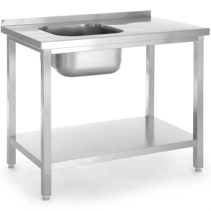 Spoeltafel | KitchenLine | RVS | 1 Spoelbak (Links) |, Zakelijke goederen, Horeca | Keukenapparatuur, Nieuw in verpakking, Verzenden