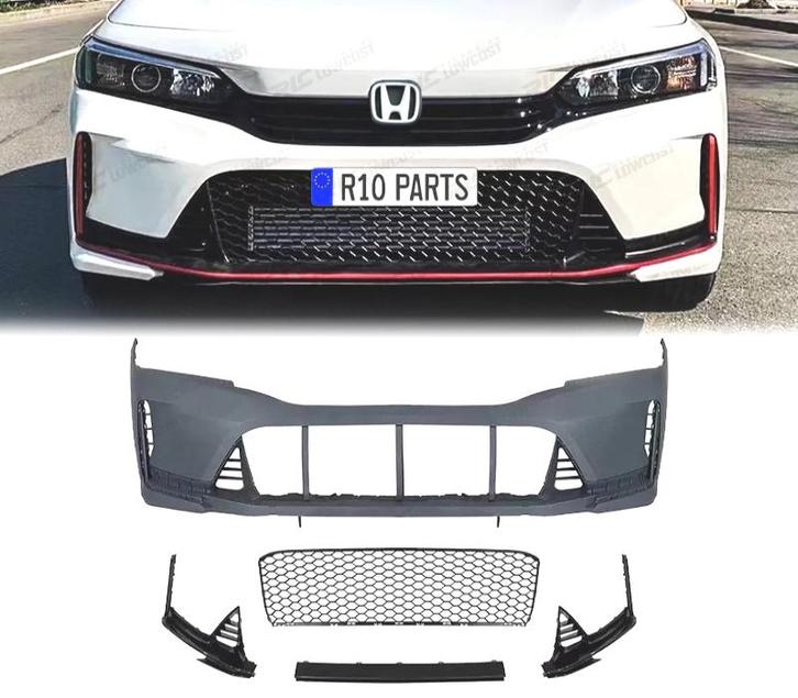 Pare Chocs Avant Pour Honda Civic 21- Look Type R, Auto-onderdelen, Carrosserie, Verzenden