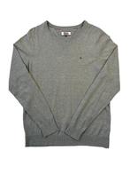 Vintage Tommy Hilfiger Grey Knit Sweater maat XL, Ophalen of Verzenden
