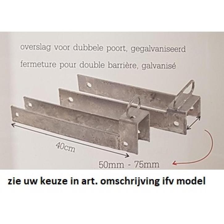 Overslag 75mm voor houten weidepoort (bout en moer, Dieren en Toebehoren, Stalling en Weidegang