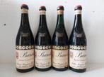 1952 x2 & 1957 x2 Borgogno - Barolo Riserva - 4 Bouteilles, Verzamelen, Wijnen, Nieuw