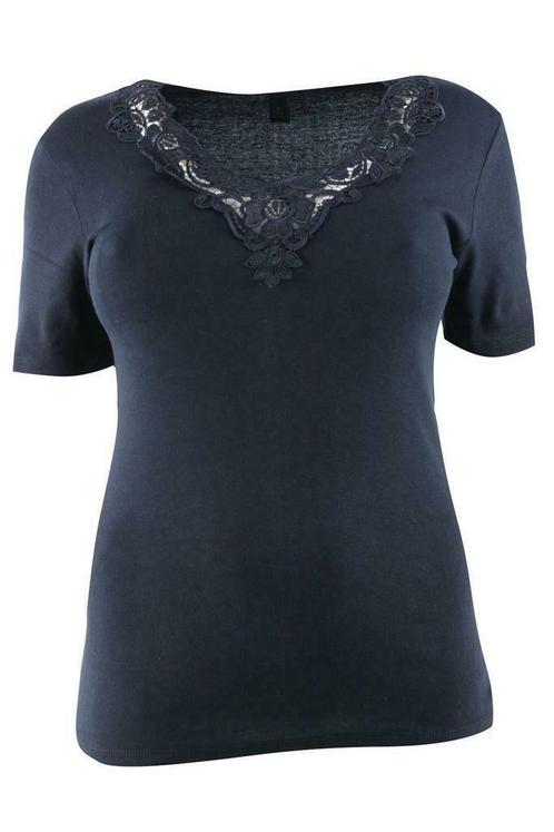 Shirt k.m. Toker v-hals met kant maat 40/42/48, Vêtements | Femmes, T-shirts, Envoi