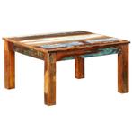 vidaXL Table basse carrée Bois de récupération, Maison & Meubles, Verzenden, Neuf