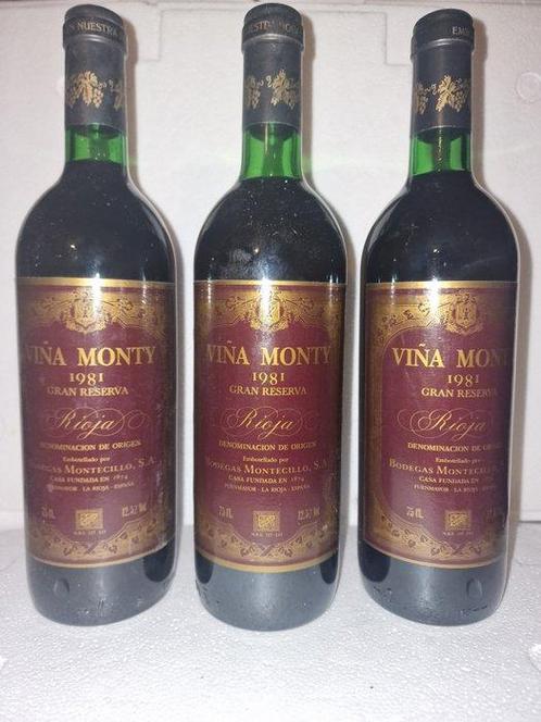 1981 Bodegas Montecillo, Viña Monty - Rioja Gran Reserva - 3, Collections, Vins