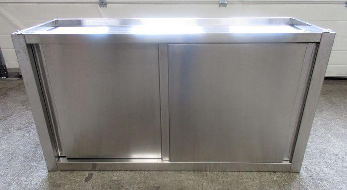 RVS Wandkast met 2 schuifdeuren, B120 x D40 x H65cm, Zakelijke goederen, Horeca | Keukenapparatuur