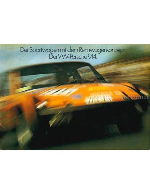 1972 PORSCHE 914 BROCHURE DUITS, Boeken, Auto's | Folders en Tijdschriften