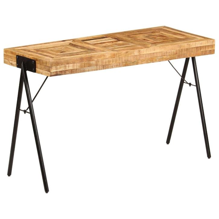 vidaXL Schrijftafel 118x50x75 cm massief mangohout, Maison & Meubles, Bureaux, Envoi