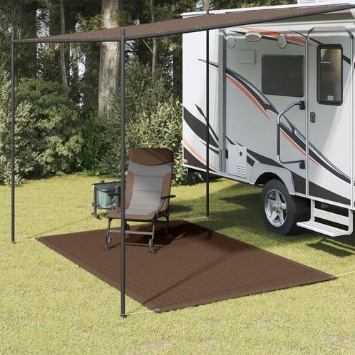 vidaXL Tenttapijt 250x350 cm bruin, Caravanes & Camping, Accessoires de tente, Envoi