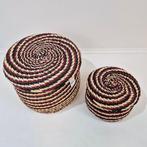 Hübsch - Panier (2) - Monarch Baskets - Naturel/Rouge -