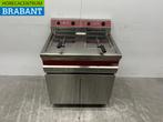 Friteuse double Diamond en acier inoxydable 2 x 14 litres, Verzenden