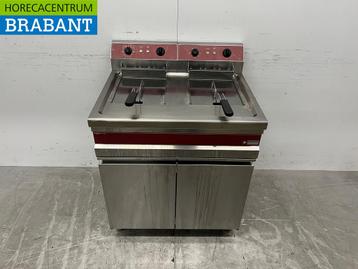 Friteuse double Diamond en acier inoxydable 2 x 14 litres, Verzenden