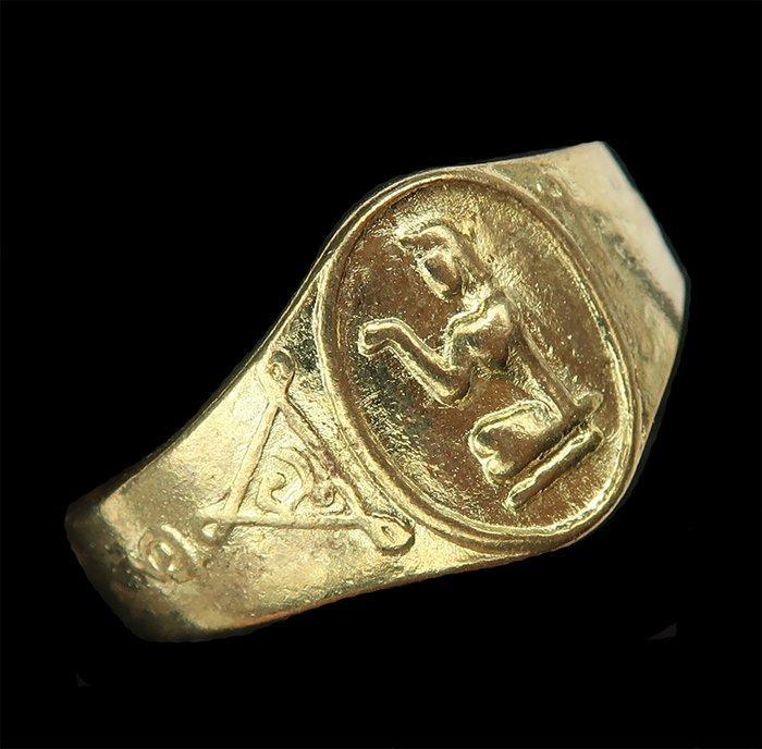 Ring van rijkdom en zegen - Déesse Lakshmi: Zegel van geluk, Antiek en Kunst, Antiek | Boeken en Manuscripten