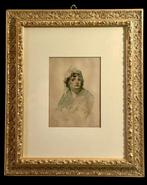 Tranquillo Cremona (1837-1878), attribuito a - Ritratto di, Antiek en Kunst