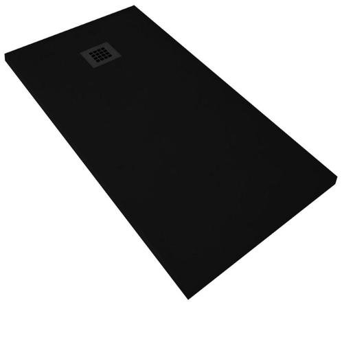 Douchebak BWS Renovi 120x90x3 cm Composietsteen Mat Zwart, Doe-het-zelf en Bouw, Sanitair, Douche, Nieuw, Ophalen of Verzenden