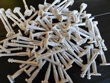 Lego Onderdelen - 75 lantaarnpaal staander voet wit NEW beschikbaar voor biedingen
