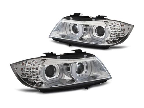 Xenon koplamp units LED DRL Chrome geschikt voor BMW E90 E91, Auto-onderdelen, Verlichting, Nieuw, BMW, Verzenden