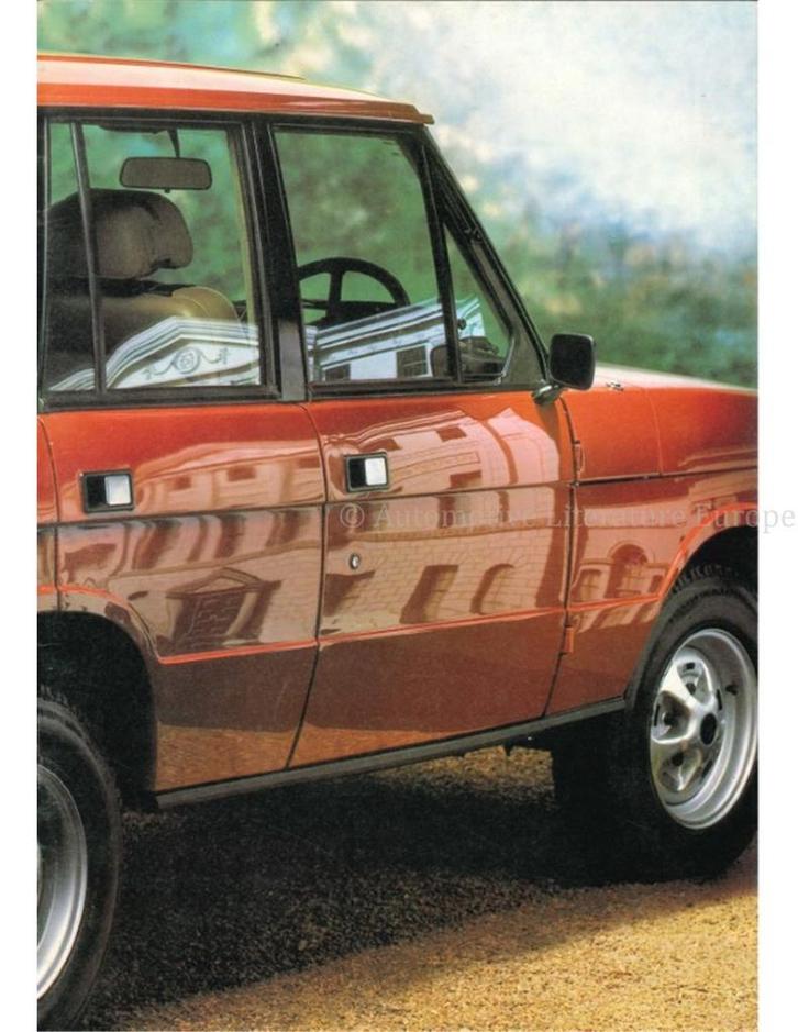 1983 LAND ROVER RANGE ROVER BROCHURE ENGELS, Boeken, Auto's | Folders en Tijdschriften