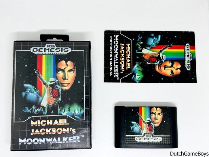 Sega Genesis - Michael Jacksons Moonwalker, Games en Spelcomputers, Spelcomputers | Sega, Gebruikt, Verzenden