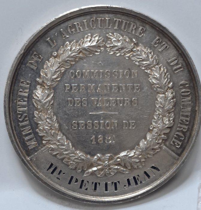 Frankrijk. Medal 1881. Ministero dellAgricoltura e del, Postzegels en Munten, Munten en Bankbiljetten | Toebehoren