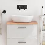 vidaXL Wastafelblad 60x30x(2-4) cm behandeld massief hout, Huis en Inrichting, Keuken | Keukenelementen, Verzenden, Nieuw
