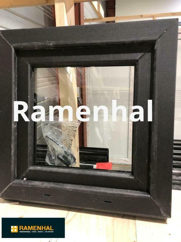 Ramen, schuiframen, deuren ZWART 9005 ENKEL BIJ RAMENHAL, Doe-het-zelf en Bouw, Raamkozijnen en Schuifdeuren, Raamkozijn, Nieuw