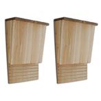 vidaXL Vleermuizenkasten 2 st 22x12x34 cm, Tuin en Terras, Verzenden, Nieuw