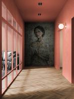 Jacqueline Klein Breteler - “Wallflower.”-painting on a, Antiek en Kunst, Kunst | Schilderijen | Modern