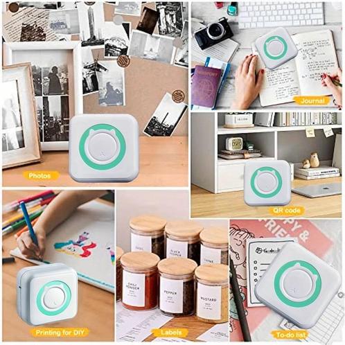 Mini fotoprinter zwartwit labelprinter labelmaker phomemo, Huis en Inrichting, Woonaccessoires | Kunstplanten en Kunstbloemen