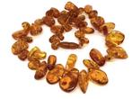 Oude vintage Baltische barnsteen ketting met honing- en